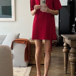 Red Scanlan Theodore mini dress
